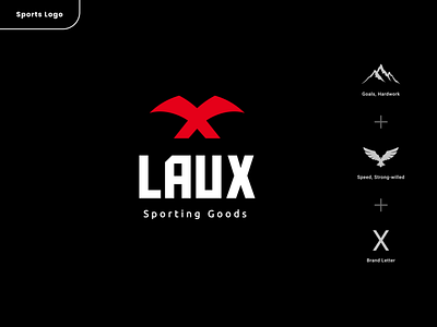 LAUX - Sports Goods Logo