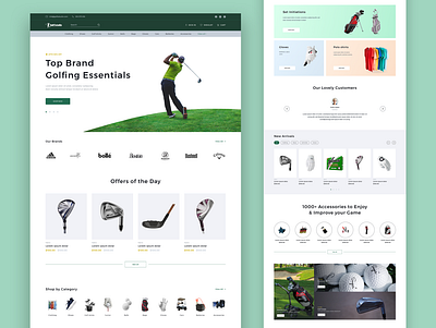 Golf Studio - eCommerce Web design ecommerce golf golf ball golf kit golf products golf studio golfing essentials ui web design