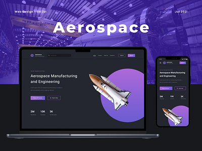 Aerospace - Web design (UX/UI)