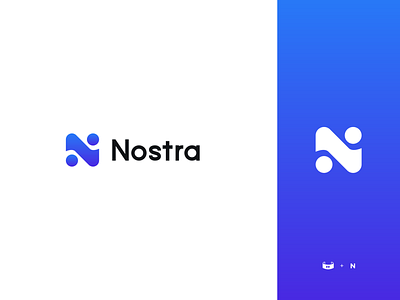 Nostra - Logo Design design futuristic graphic design illustration logo logo design metaverse minimal modern n letter neon vector virtual reality vr