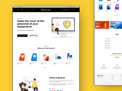 Digital Products Web Design beesof branding clean digital products ecommerce graphic design illustration landing page minimal modern professional saas shopify ui ux web design website woocommerce wordpress