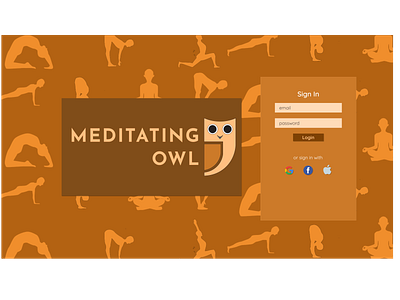 Meditating Owl - Desktop Login Screen