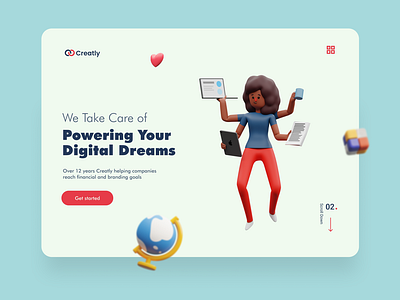 Creatly - Landing Page