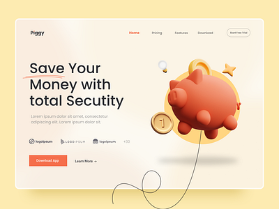 Piggy - Landing Page