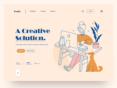 Vesty - Landing Page