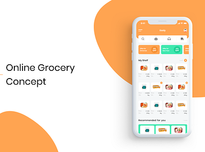 Grocery App Concept app app concept app design app icon app ui branding design flat minimal ui