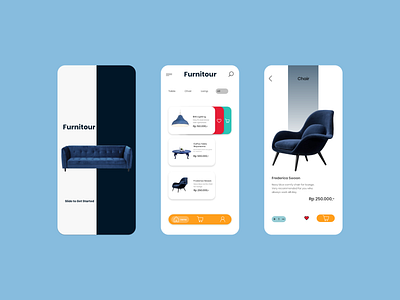 Furniture Design App app design ui ux