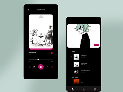 Simple UI Design Music App