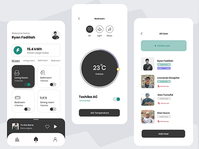 Smart Home UI Design App app design graphic design ui ux