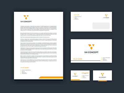 VH Concept Logo Designs and Stationery