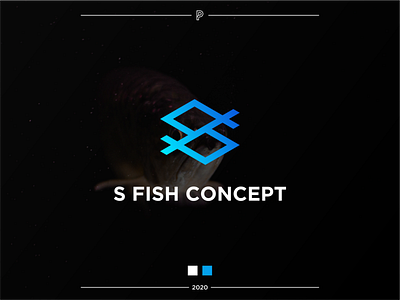 S Fish Concept Logo Design app branding clean flat icon logodesign logotype minimal modern simple vector