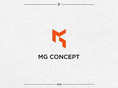 MG Concept Logo Design app branding clean flat icon logodesign logotype minimal modern simple vector