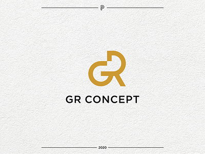 GR Concept Logo Design app branding clean designoftheday flat icon logodesign logooftheday logotype minimal modern simple vector