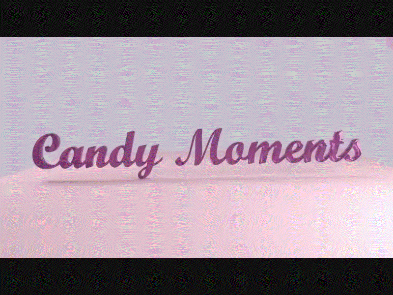 Candy moments animation design gif lettering