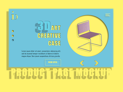 PRODUCT PAGE design interiordesign mockup product web design