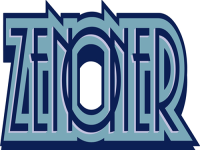 Blue design illustration logo typography