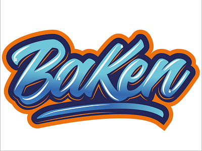 Baken design graffiti digital icon illustration logo typography vector
