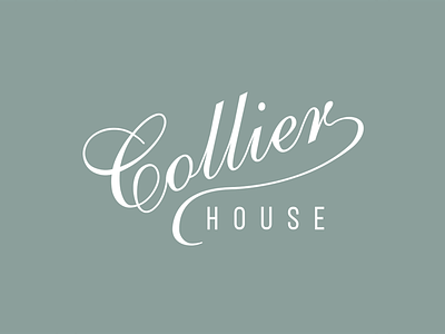 Collier House Logo branding design typography vector