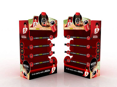 Gondola Display Unit - Nescafe Classic adobe illustrator adobe photoshop brand brand identity branding branding design custom design die cut display graphic design outdoor advertising