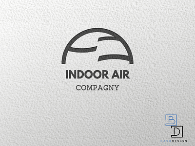 INDOOR AIR LOGO branding design flat graphic design icon illustration logo typography ux vector