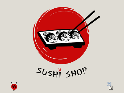 Sushi Sop branding design flat graphic design icon illustration logo typography ux vector