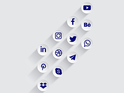 Social media icons design icon illustrator ui vector web