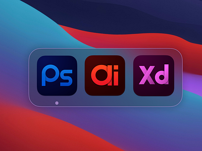 Redesign Of Adobe Software Logos (Photoshop, Illustrator, XD)