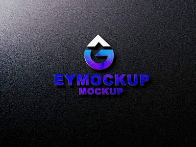 Cleanest 3D Logo Mockup 3d design free mockup logo premium psd mockup