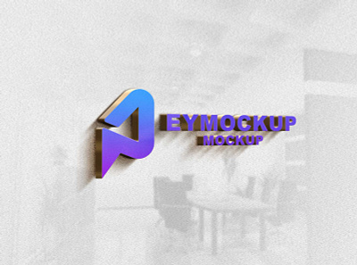 Elegant 3D Logo Mockup 3d mockup branding design elegant elegant mockup free illustration latest logo mockup mockup premium psd psd download