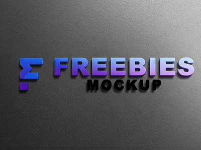 Realistic Freebies Logo Mockup