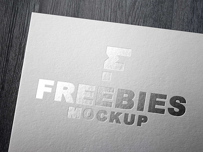 Free Silver Paper Logo Mockup design free mockup latest logo logo mockup mockup new paper logo mockup paper mockup premium psd download psd mockup silver logo silver logo mockup silver mockup