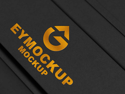 Free Gold 3D Logo Mockup