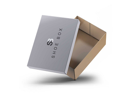 Shoes Box Label Design Mockup