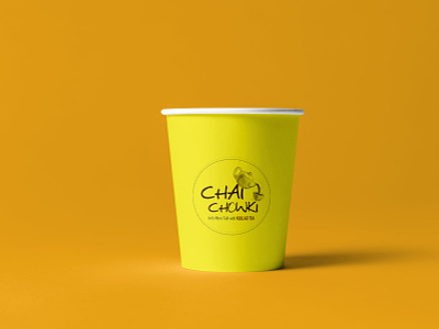 Yellow Chai Cup Mockup chai chai cup cup cup mockup design free mockup illustration latest logo mockup premium psd psd download psd mockup ui yellow