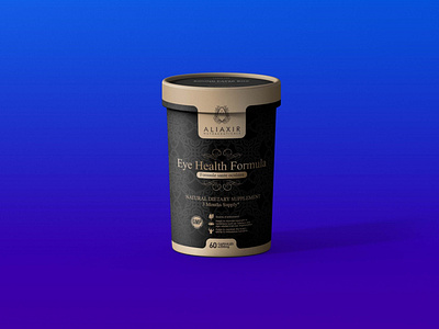 Black Round Tub Box Mockup