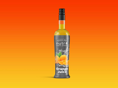 Orange Juice Packaging Mockup