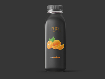 Free Fruit Juice Bottle Mockup