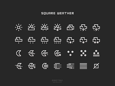 Square Weather Iconset icon pixel square weather