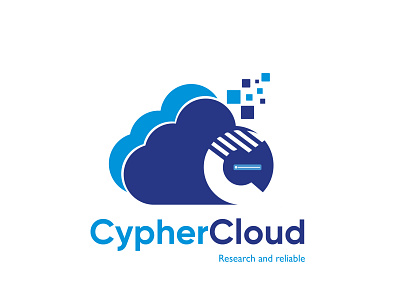 Cypher Cloud logo 3d branding graphic design logo ui vector