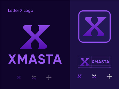 Xmasta Logo Design brand brand identity branding design designer graphic design grid logo illustration logo logo design logo designer logo mark logos modern logo need logo designer tech logo vector