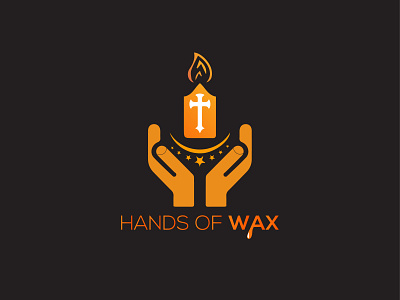 HAND OF WAX LOGO branding design fire logo flame logo graphic design illustration logo logo design logo designer logo inspirtion logos moon logo need designer star logo typography vector w logo wax logo