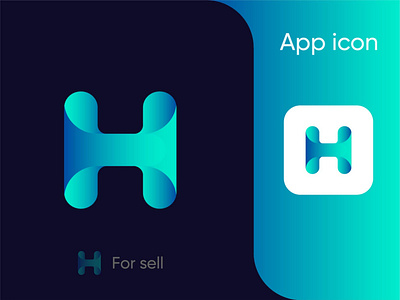 H modern logo design