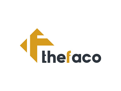 Thefaco | F letter logo design