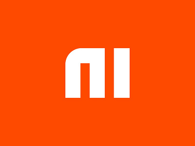 MI Letter Logo Design