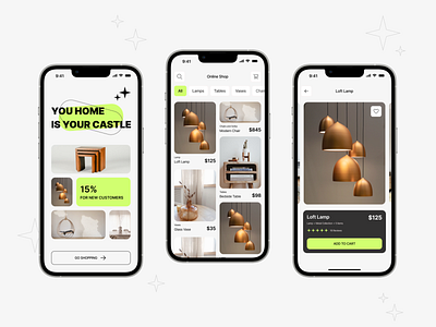 Commercial App for Furniture aaplication clean design interface mobile simple design startup ui ux