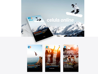 Ui Cell online - app entel app branding chromatic graphic design illustration logo photoshop sketch app ui web web design