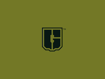 G + Shield design logo logotype shield