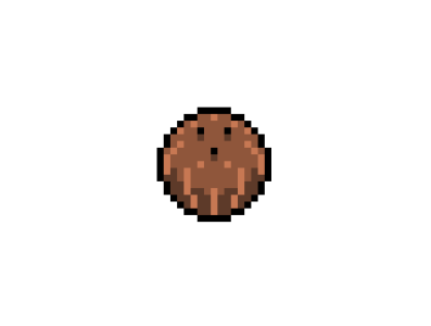 Coconut Pixel Art by Adrian Pare on Dribbble