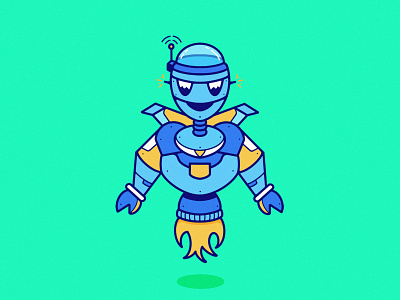 Robo Dude 🤖 beep borp illustration procreate robot
