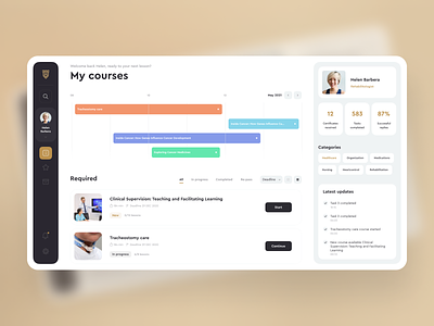 Courses board web app